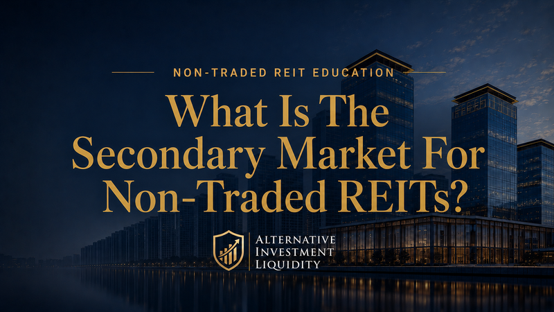 Non-Traded REIT Secondary Market educational guide from Alternative Investment Liquidity